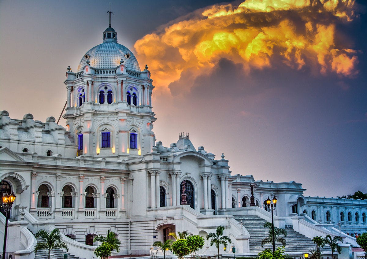 Ujjayanta Palace at sunset, Tripura